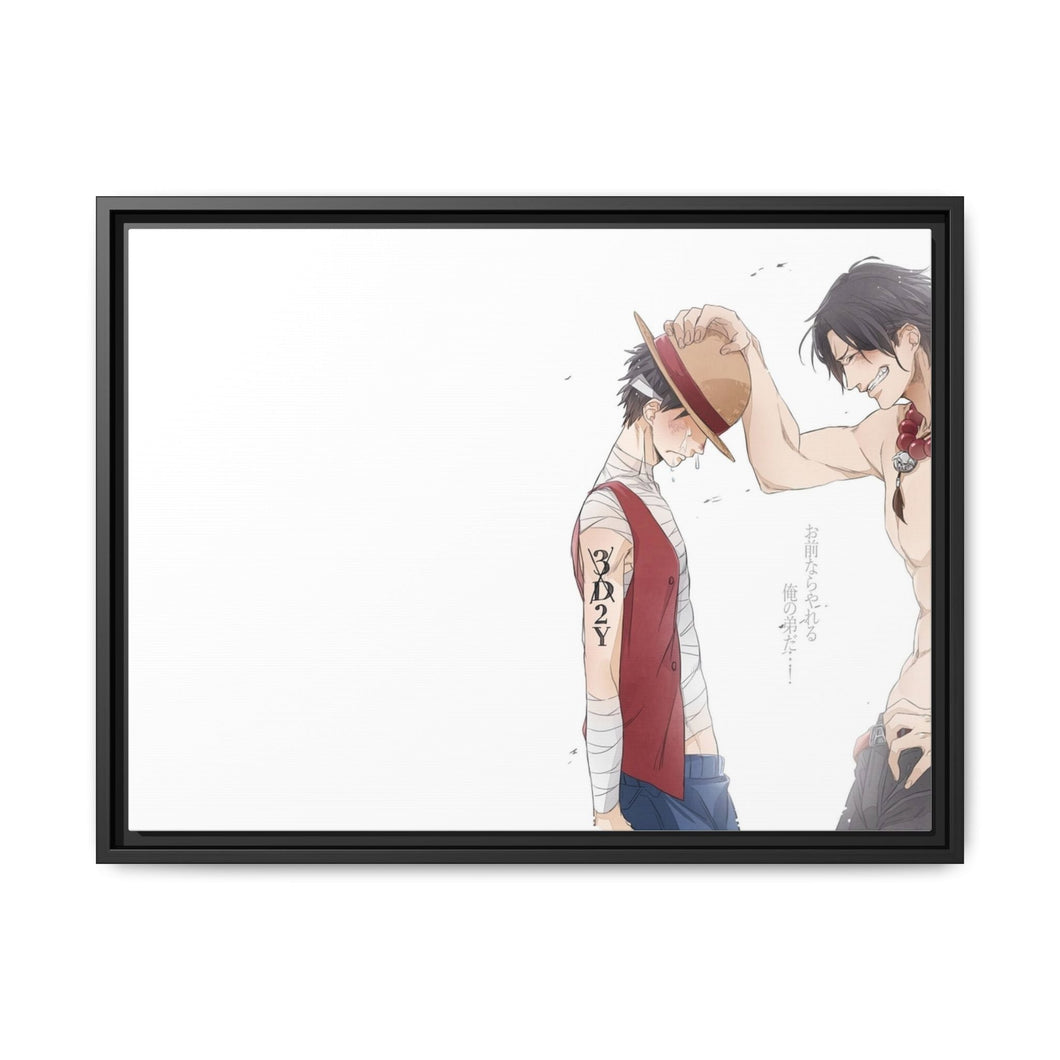 One Piece Monkey D. Luffy Canvas Framed Art Print