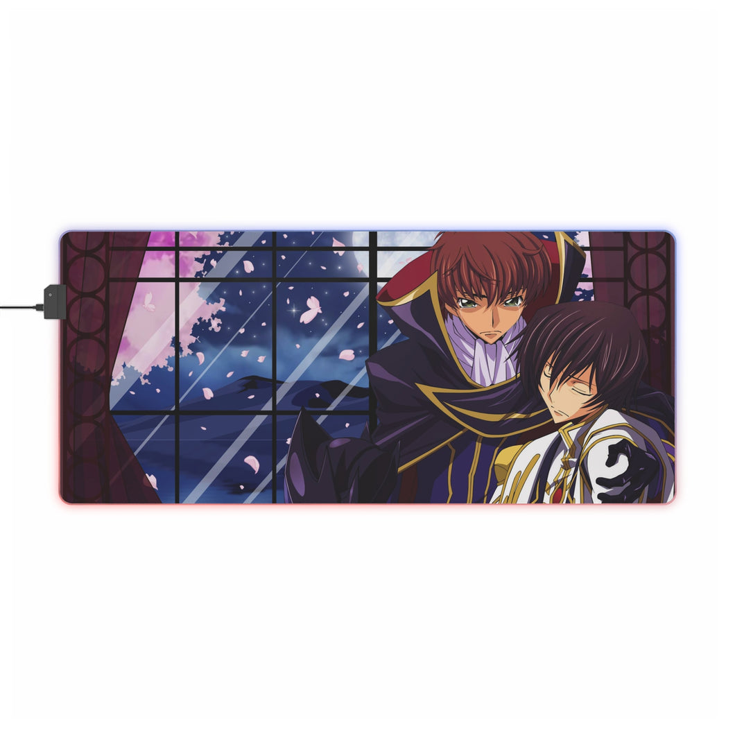 Code Geass Lelouch Lamperouge, Suzaku Kururugi RGB LED Mouse Pad (Desk Mat)