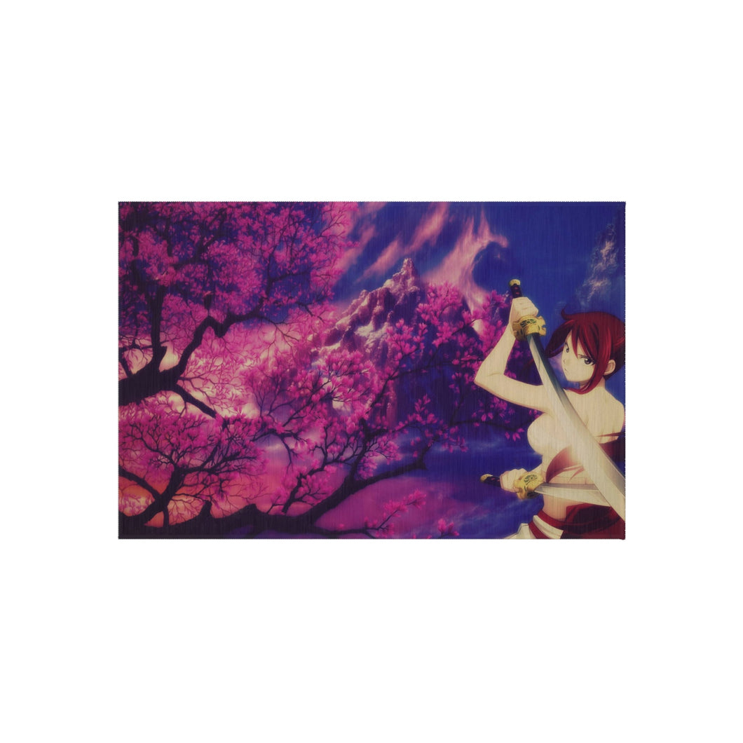Erza Scarlet - Sakura Fantasy Mountain Rug