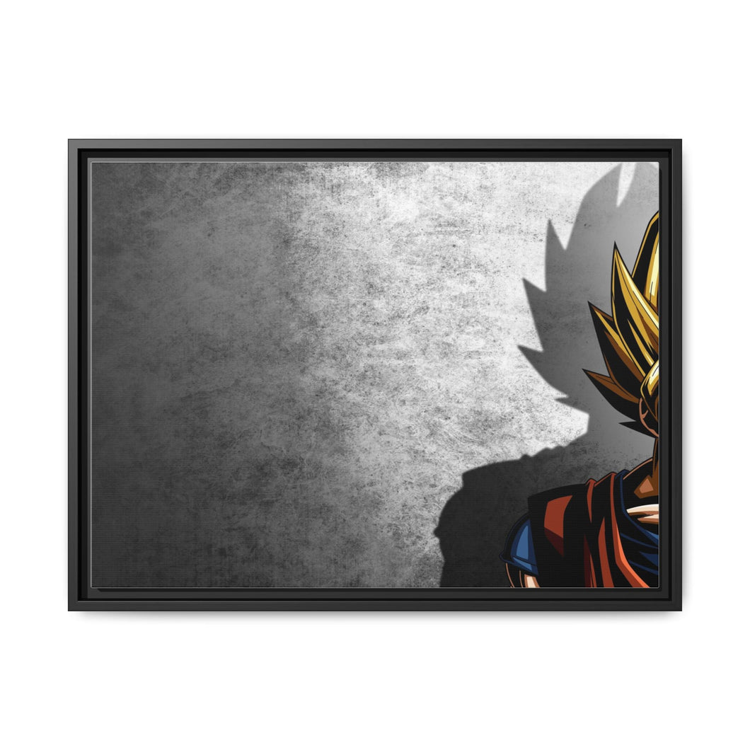 SSJ Goku Canvas Framed Art Print