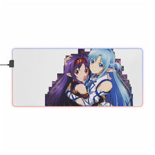 Load image into Gallery viewer, Asuna and Yuuki Render RGB LED Mouse Pad (Desk Mat)
