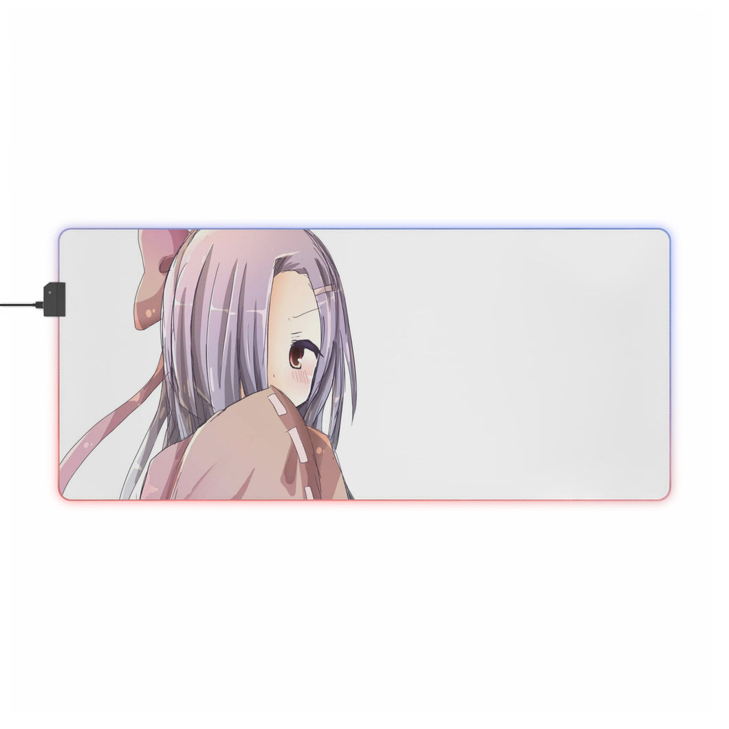 Mirai Nikki Tsubaki Kasugano RGB LED Mouse Pad (Desk Mat)