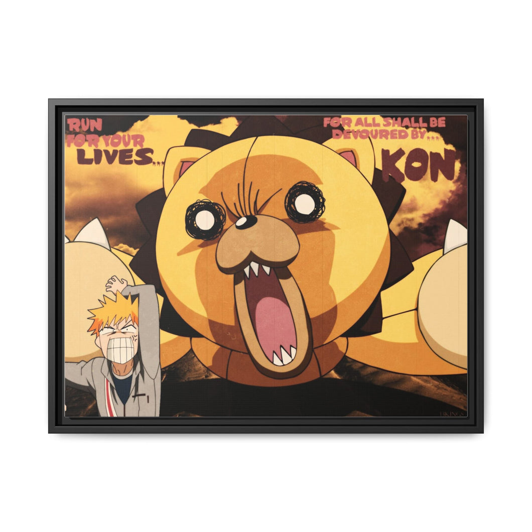 Anime Bleachr Canvas Framed Art Print