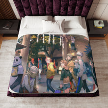 Load image into Gallery viewer, Jujutsu Kaisen Megumi Fushiguro, Nobara Kugisaki, Kento Nanami, Toge Inumaki, Maki Zenin Sherpa Blanket
