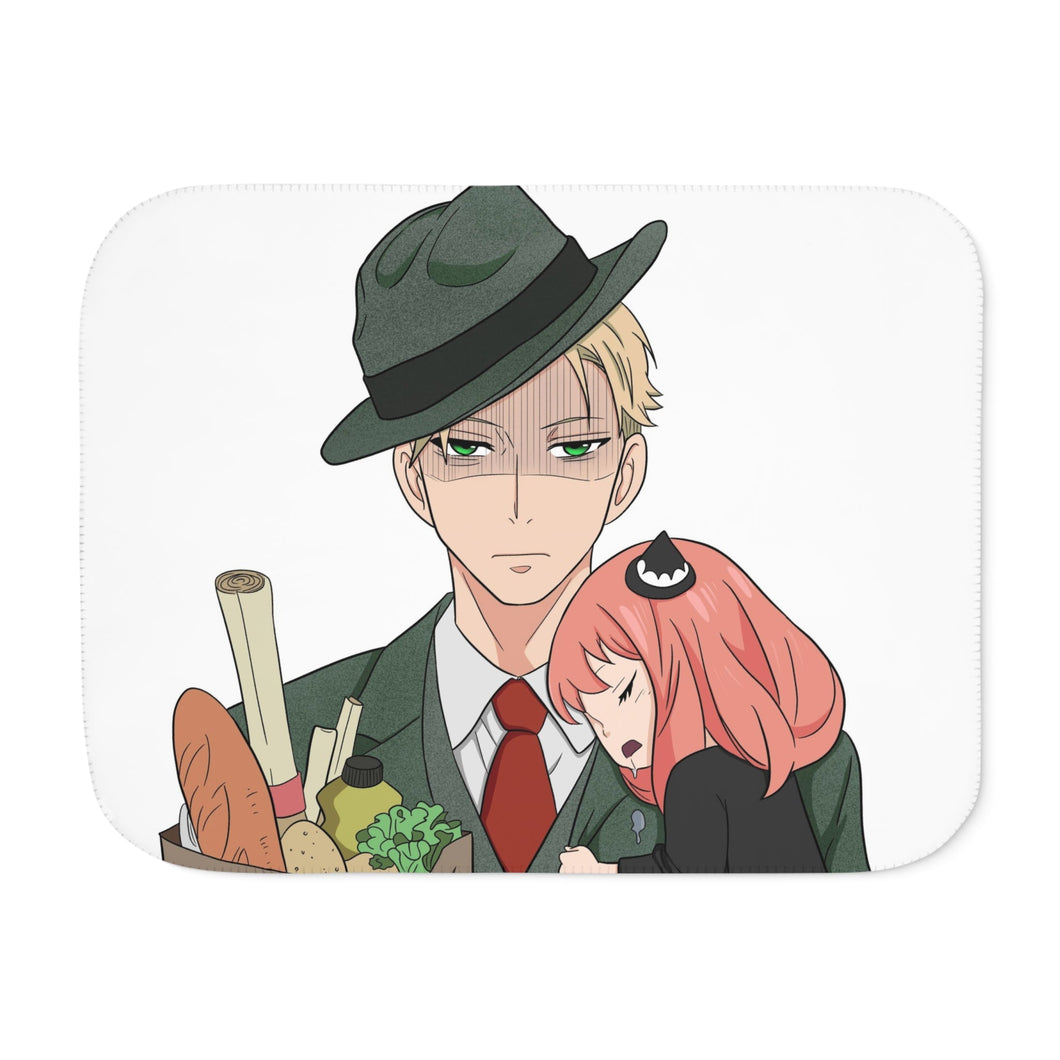 Anime Spy x Family Sherpa Blanket
