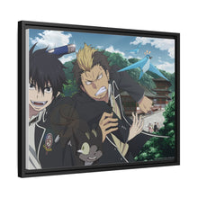 Load image into Gallery viewer, Blue Exorcist Canvas Framed Art Print
