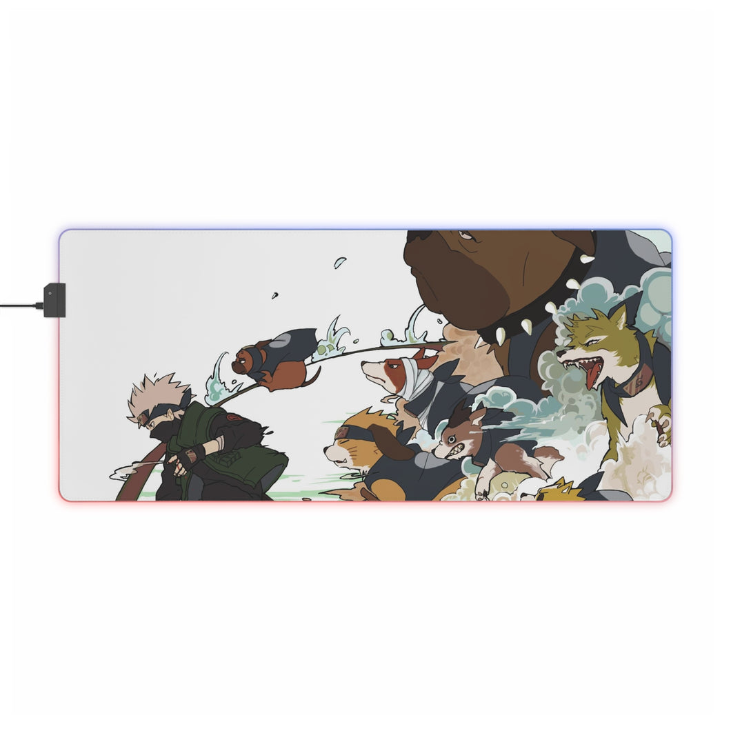 Kakashi & Summons RGB LED Mouse Pad (Desk Mat)