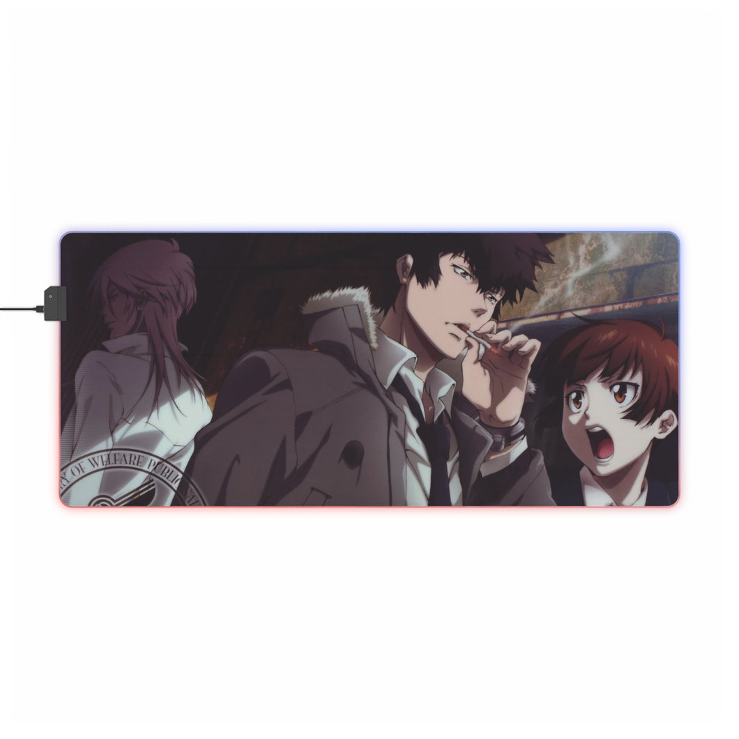 Psycho- Pass Main Members RGB LED Mouse Pad (Desk Mat)
