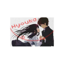 Load image into Gallery viewer, Eru Chitanda  And Hōtarō Orekiholding hands together Rug
