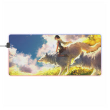 Load image into Gallery viewer, Princess Mononoke RGB LED Mouse Pad (Desk Mat)
