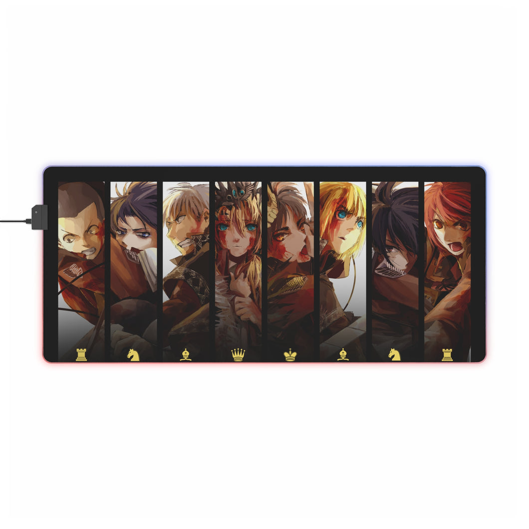 Anime Attack On Titan RGB LED Mouse Pad (Desk Mat)