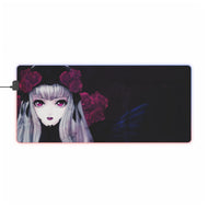Gothic Anime Girl RGB LED Mouse Pad (Desk Mat)