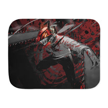 Load image into Gallery viewer, Anime Chainsaw Man Sherpa Blanket
