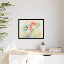 Load image into Gallery viewer, Sora and Shiro Canvas Framed Art Print
