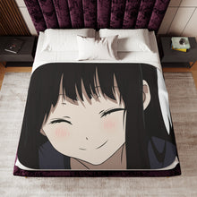 Load image into Gallery viewer, Eru Chitanda Smiling face Sherpa Blanket
