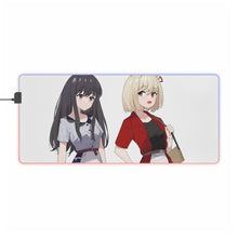 Load image into Gallery viewer, Lycoris Recoil Takina Inoue, Chisato Nishikigi RGB LED Mouse Pad (Desk Mat)
