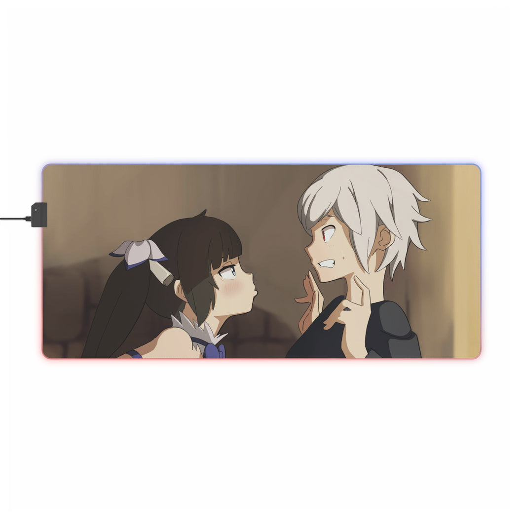 Is It Wrong to Try to Pick Up Girls in a Dungeon? Bell Cranel, Hestia RGB LED Mouse Pad (Desk Mat)