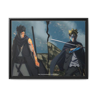 Boruto and Kawaki Canvas Framed Art Print
