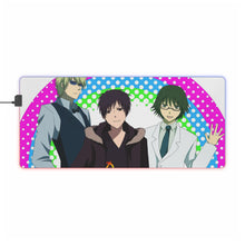 Load image into Gallery viewer, Durarara!! Izaya Orihara, Shizuo Heiwajima, Shinra Kishitani RGB LED Mouse Pad (Desk Mat)
