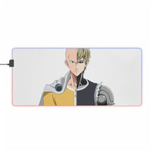 Load image into Gallery viewer, Saitama and Genos RGB LED Mouse Pad (Desk Mat)
