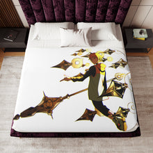 Load image into Gallery viewer, Fairy King Harlequin: Spirit Spear Chastiefol form Five-Increase Sherpa Blanket
