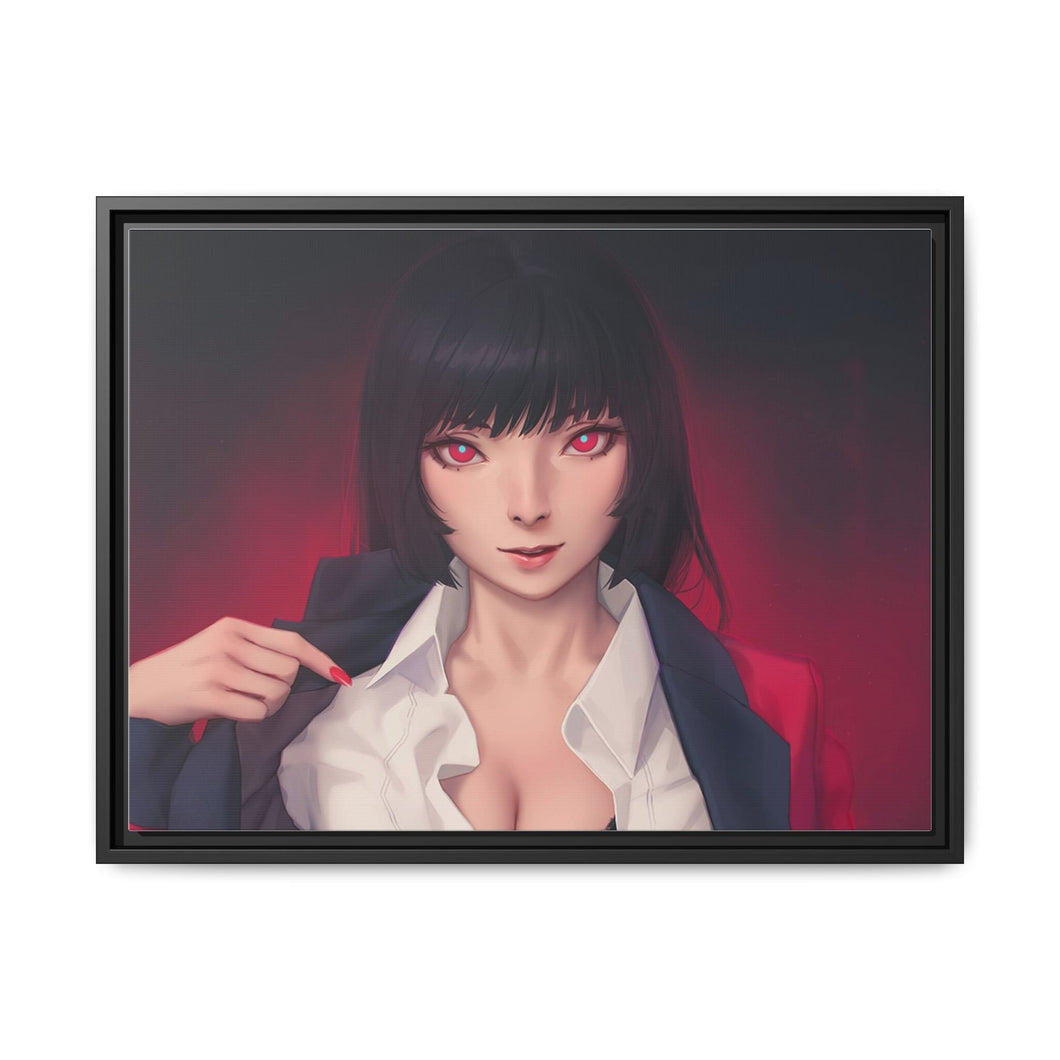 Yumeko Jabami Canvas Framed Art Print