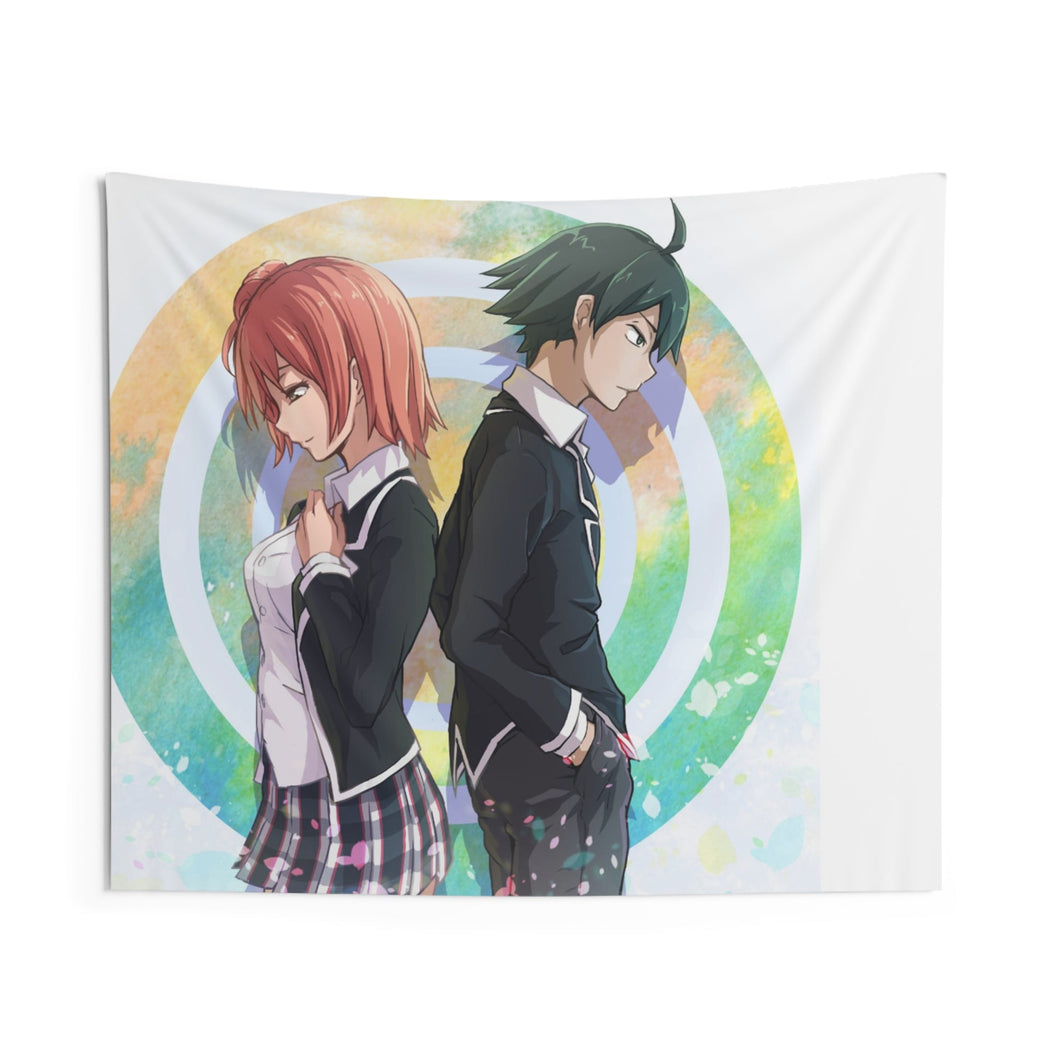 My Teen Romantic Comedy SNAFU Hachiman Hikigaya, Yui Yuigahama Indoor Wall Tapestry