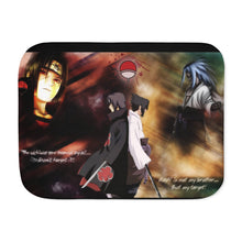 Load image into Gallery viewer, Sasuke and Itachi Sherpa Blanket
