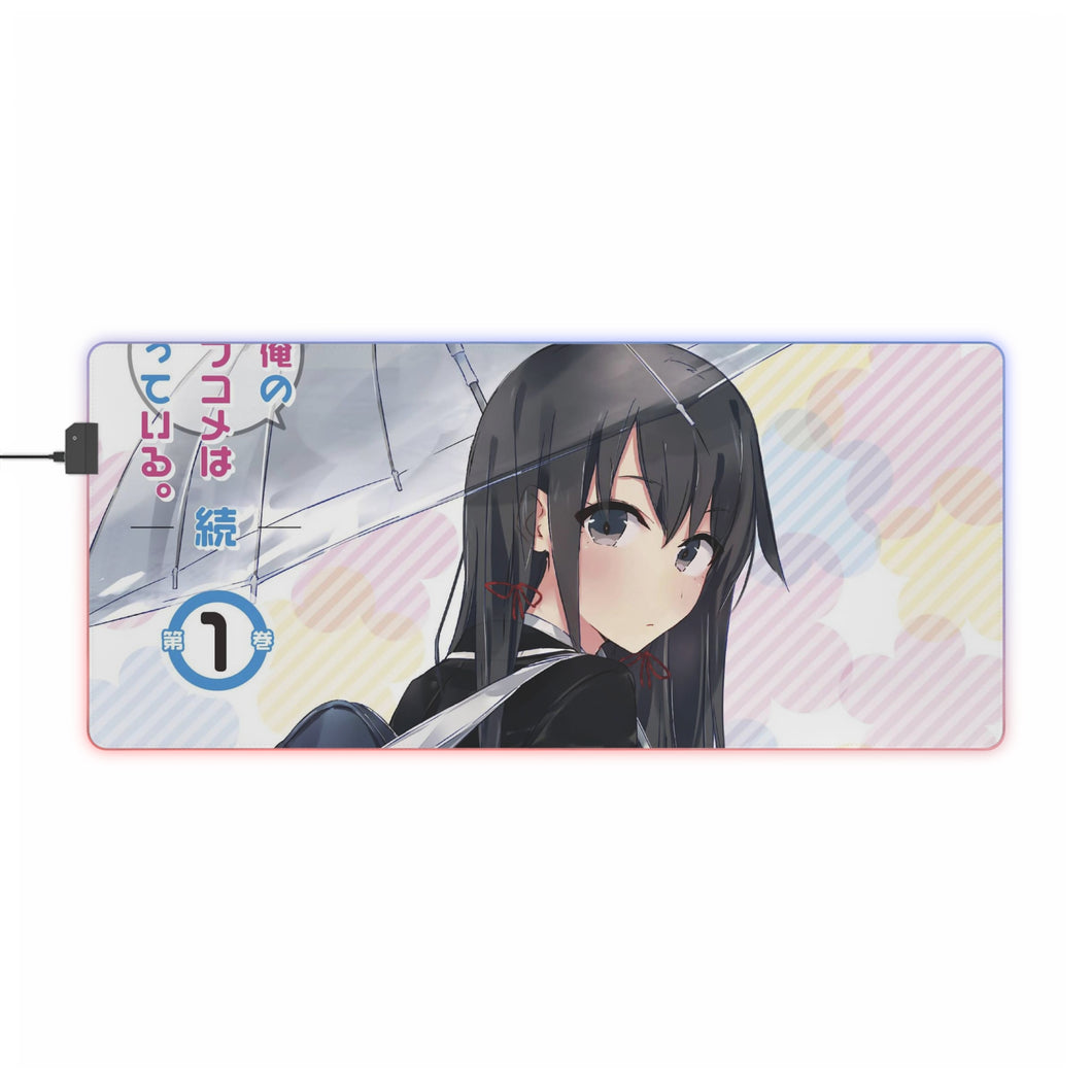 My Teen Romantic Comedy SNAFU Yukino Yukinoshita RGB LED Mouse Pad (Desk Mat)