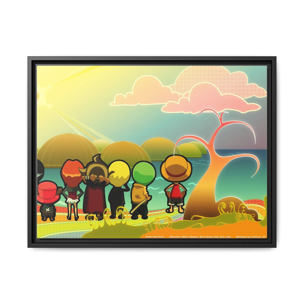Anime One Piece Canvas Framed Art Print