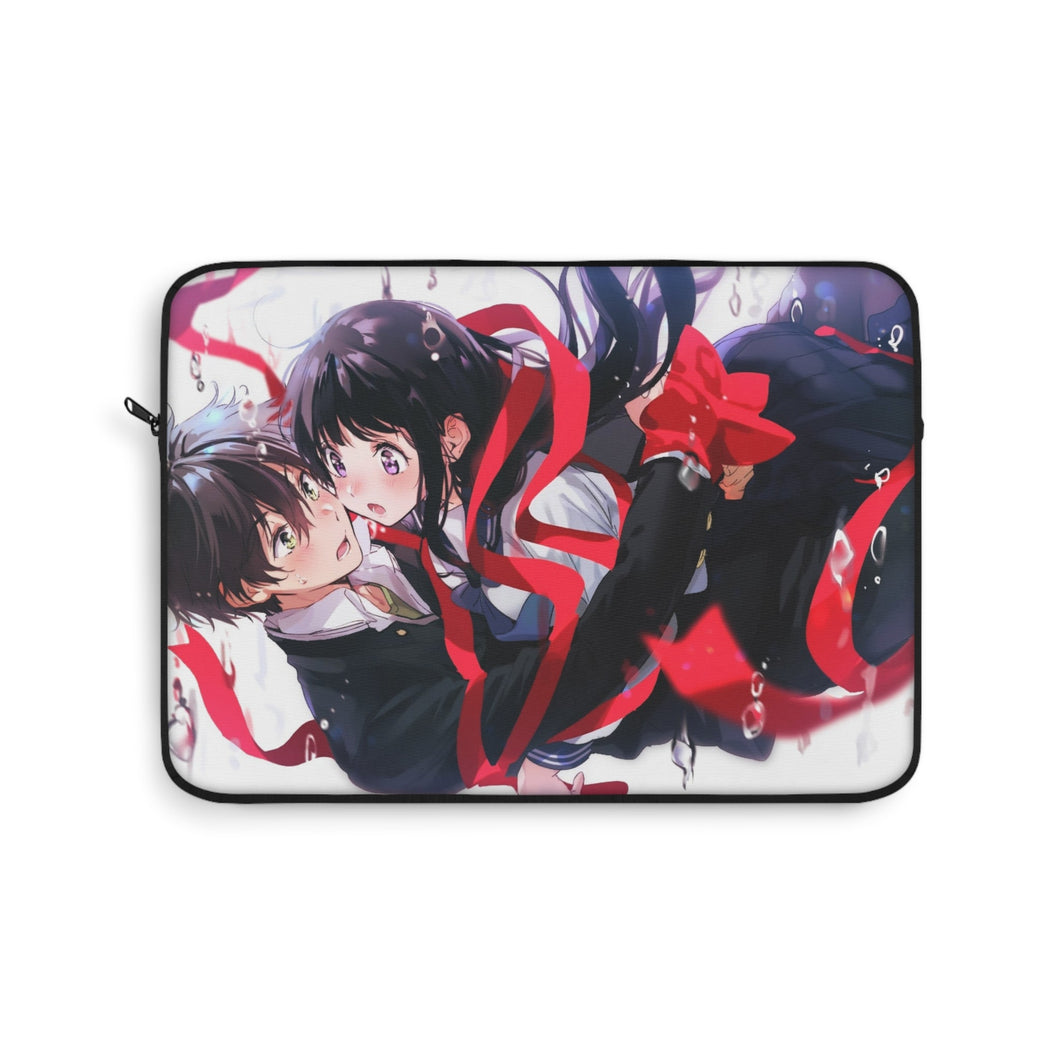 Eru Chitanda  And  Hōtarō Oreki Hugging Laptop Sleeve