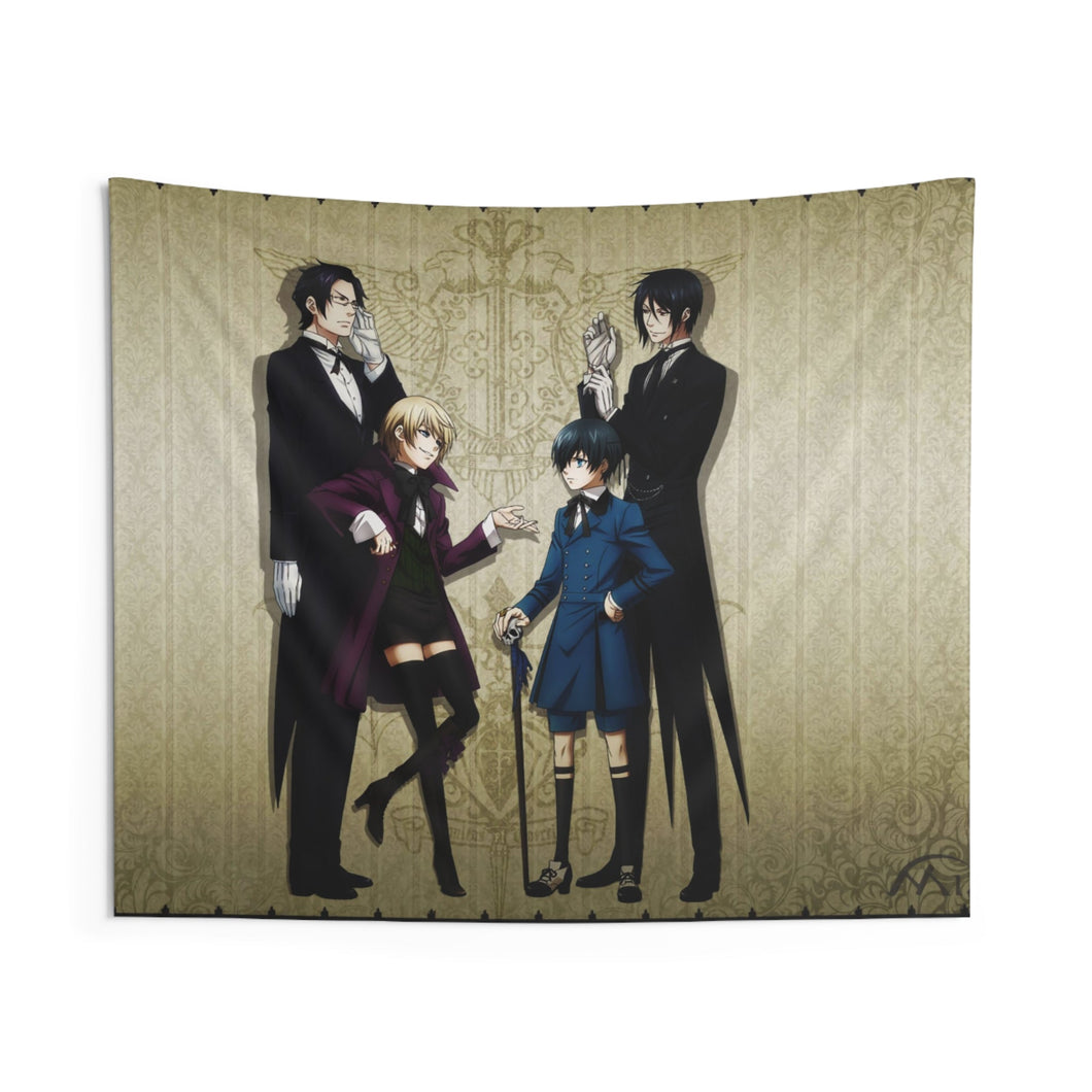 Black Butler Indoor Wall Tapestry