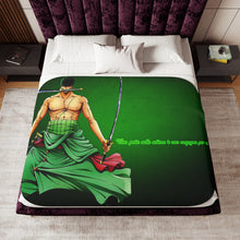 Load image into Gallery viewer, Roronoa Zoro, Santōryū Sherpa Blanket
