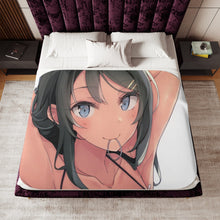 Load image into Gallery viewer, Rascal Does Not Dream Of Bunny Girl Senpai Sherpa Blanket
