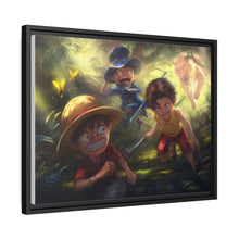 Load image into Gallery viewer, Luffy, Ace and Sabo Canvas Framed Art Print
