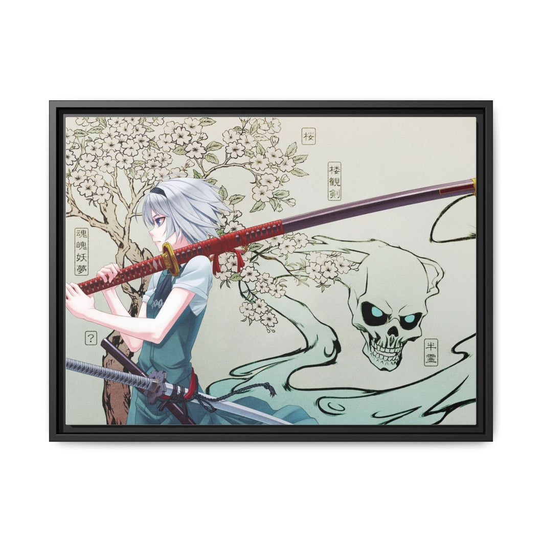 Anime Touhou Canvas Framed Art Print