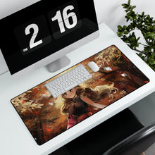 Load image into Gallery viewer, Trainer and Fennekin Mouse Pad (Desk Mat)
