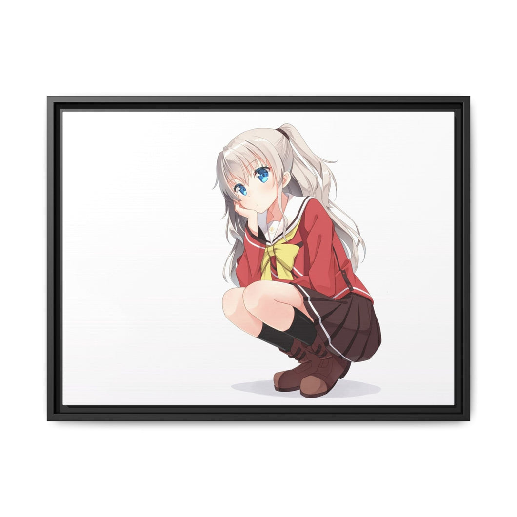 Nao Tomori sitting Canvas Framed Art Print