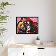 Load image into Gallery viewer, High School DxD Rias Gremory, Issei Hyoudou, Asia Argento Canvas Framed Art Print
