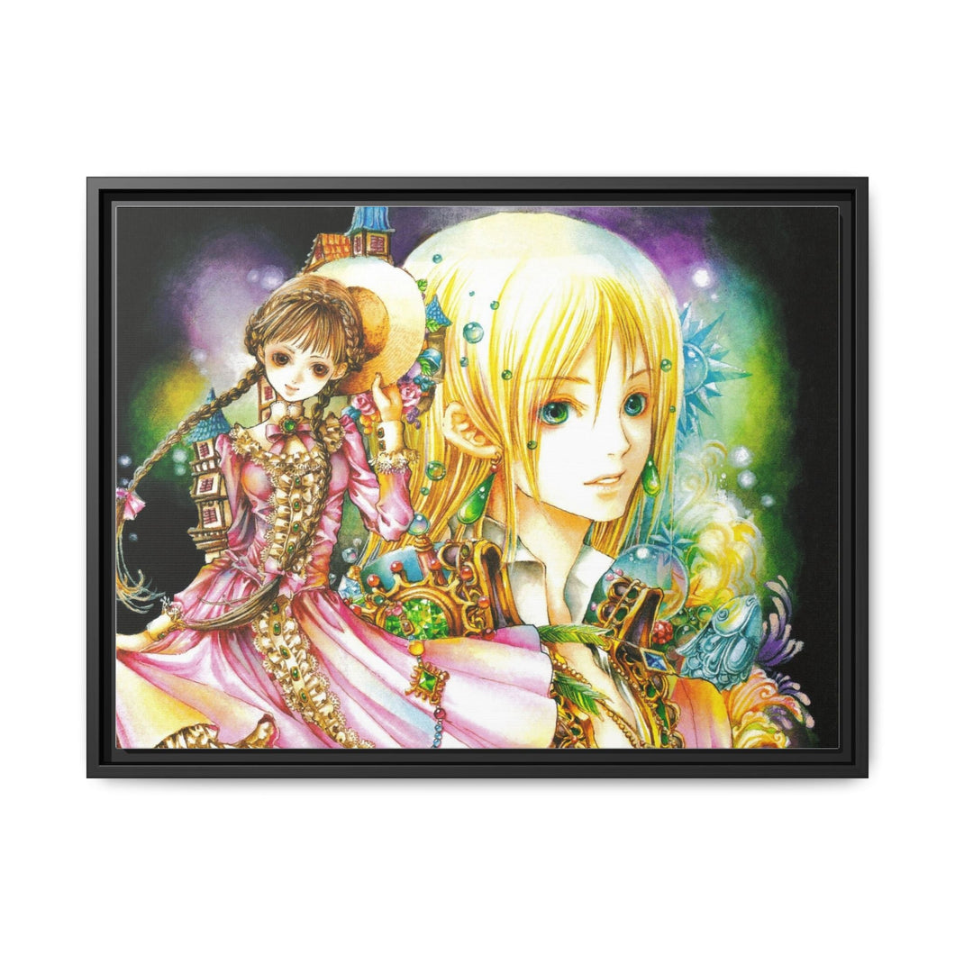 Anime Howl's Moving Castle Canvas Framed Art Print