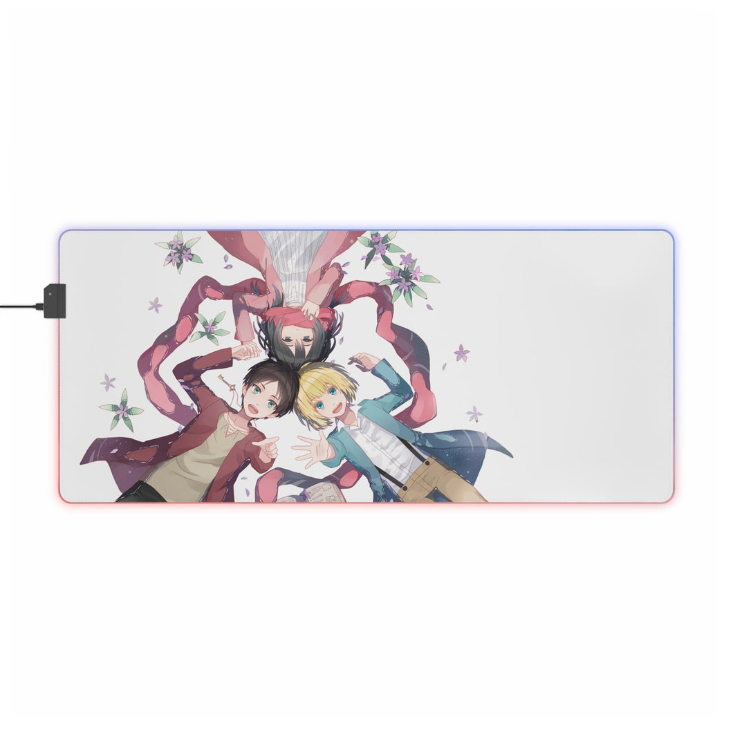 Anime Attack On Titan RGB LED Mouse Pad (Desk Mat)