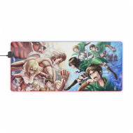 Anime Attack On Titan RGB LED Mouse Pad (Desk Mat)