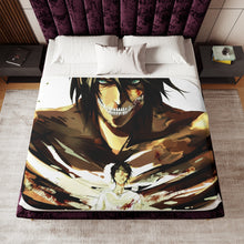 Load image into Gallery viewer, Anime Attack On Titan Sherpa Blanket
