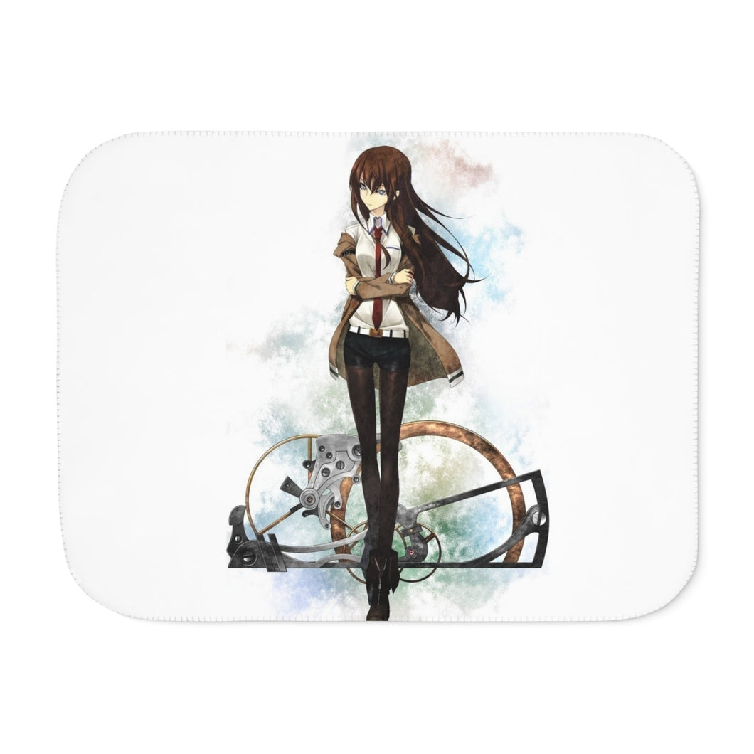 Makise Kurisu Sherpa Blanket