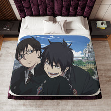 Load image into Gallery viewer, Blue Exorcist Sherpa Blanket
