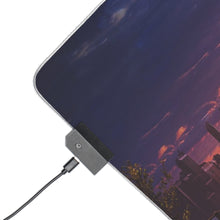 Load image into Gallery viewer, Futuristic Anime Cityscape At Sunset RGB LED Mouse Pad (Desk Mat)
