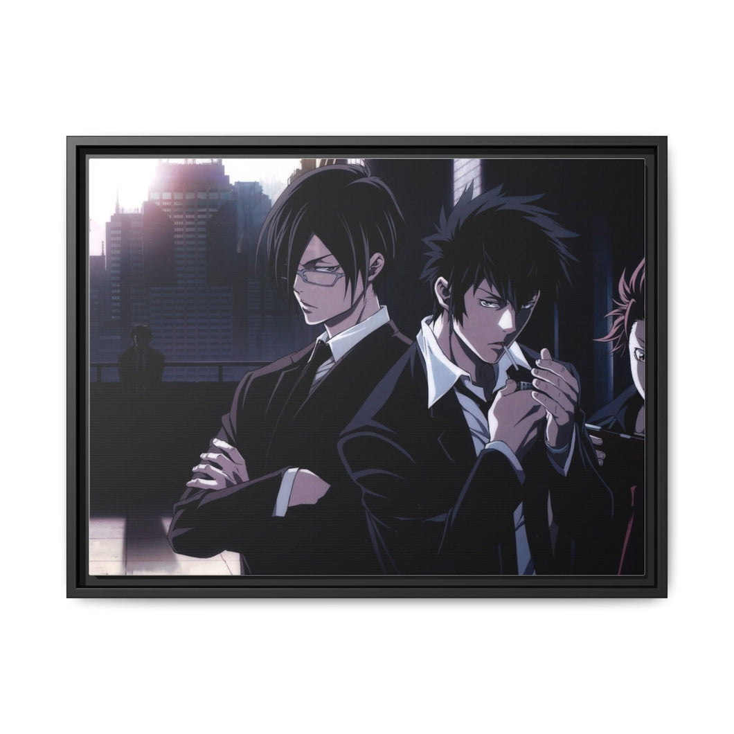 Psycho-Pass Inspecters Canvas Framed Art Print