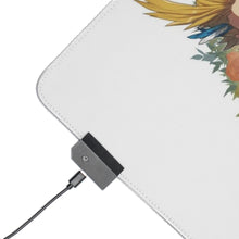 Load image into Gallery viewer, All Might strong and weak surrounded by roses RGB LED Mouse Pad (Desk Mat)
