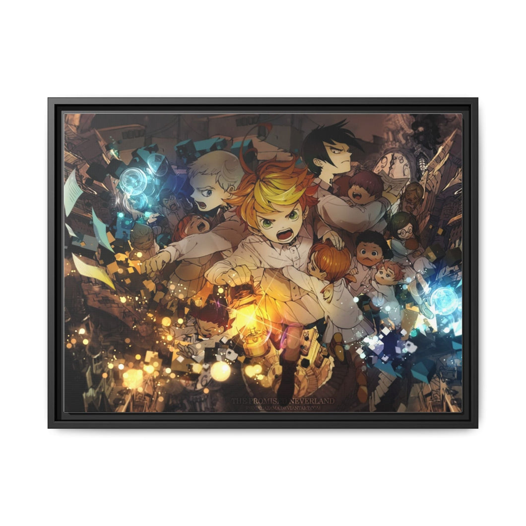 The Promised Neverland Ray, Norman, Emma, Phil, Gilda Canvas Framed Art Print