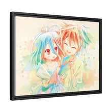 Load image into Gallery viewer, Sora and Shiro Canvas Framed Art Print
